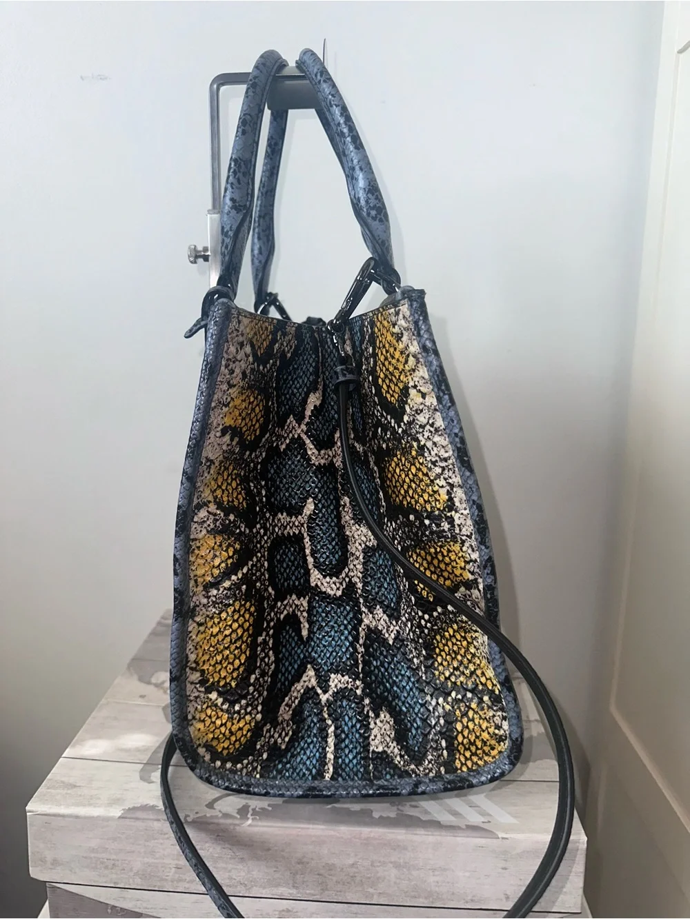 Coach Exotic Leather Crossbody Bag!